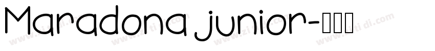 Maradona junior字体转换